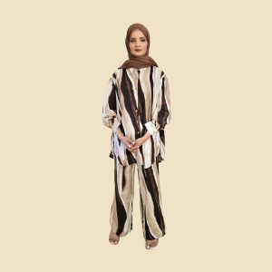 Brown marble two piece set