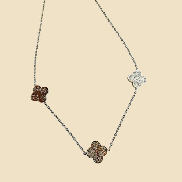 Clover sabr Shukr and tawakul necklace