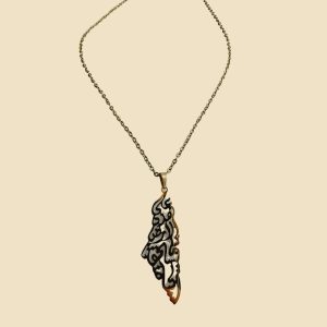 Palestine Map Necklace