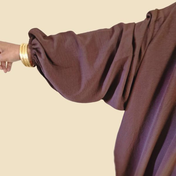 Dark coffee Abaya Robe - Image 3