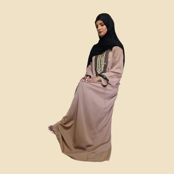 Taupe A-line Maxi dress - Image 4