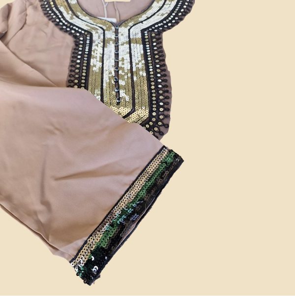 Taupe A-line Maxi dress - Image 2