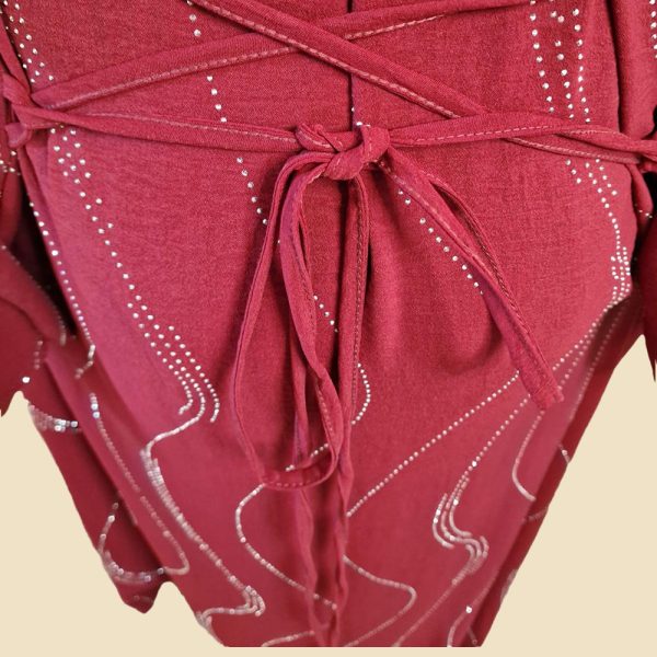 Red diamonte pattern dress - Image 2