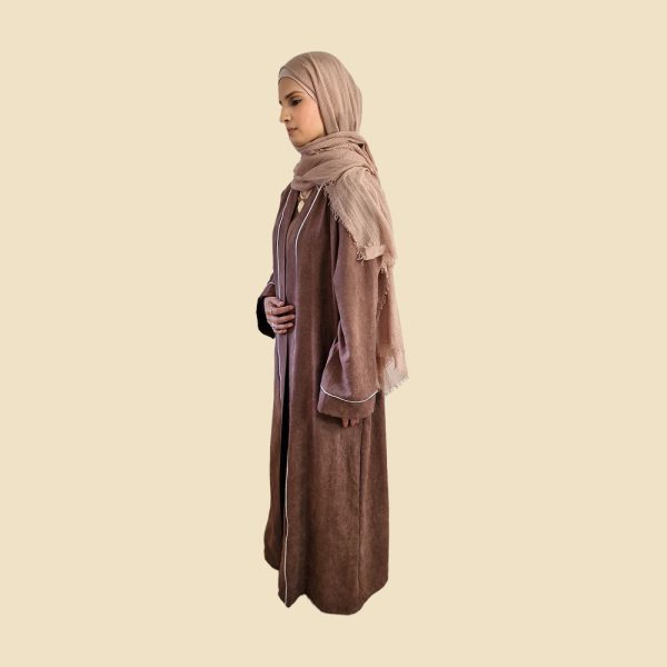 Brown kimono jacket robe - Image 4
