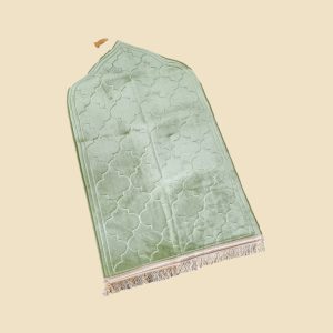 Green prayer mat
