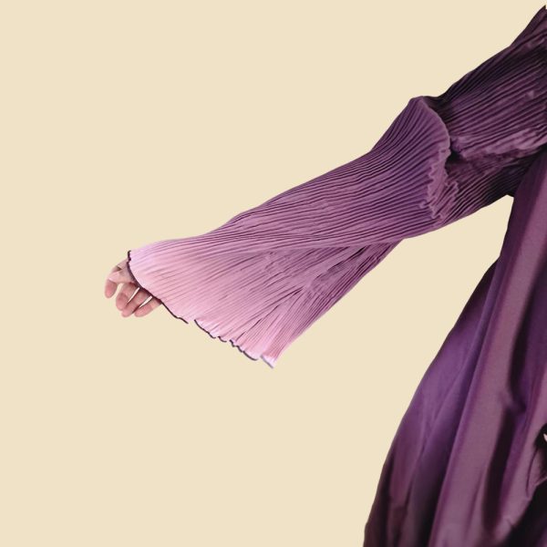 Purple Open Kimono Abaya - Image 3