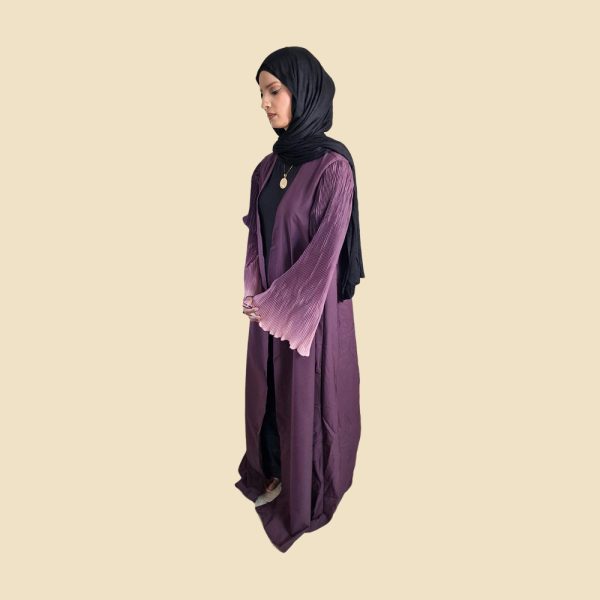 Purple Open Kimono Abaya - Image 4
