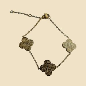 Clover sabr shukr tawakul bracelet