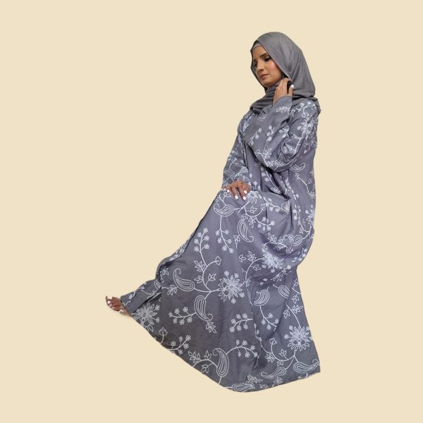 Grey Linen Maxi dress - Image 3