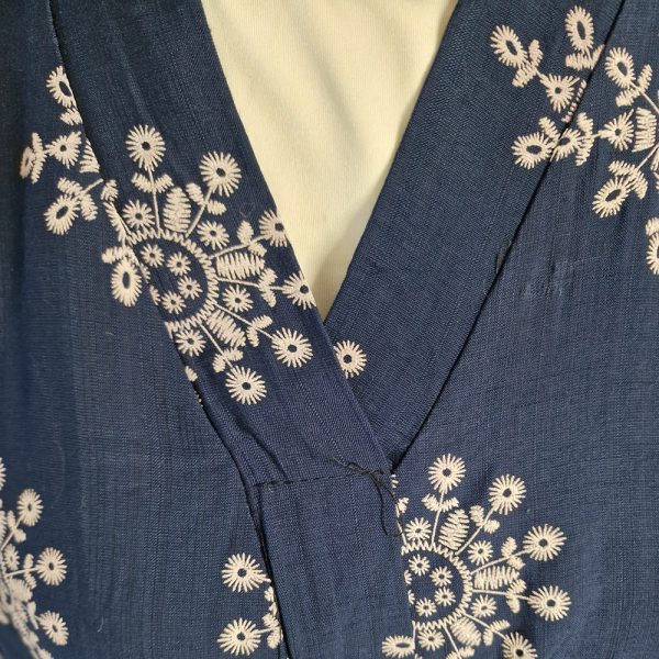 Navy linen two piece set - Image 3